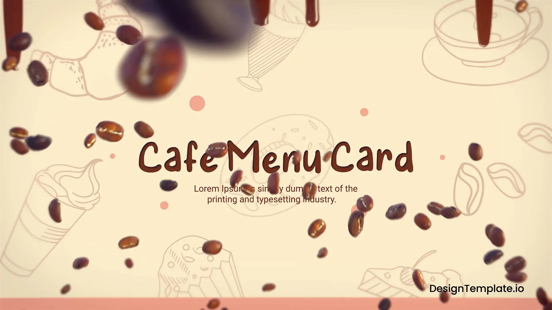 Animated Cafe Menu Card Slideshow